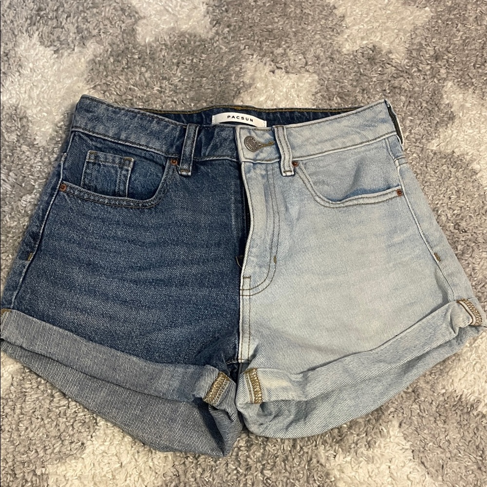 PacSun Contrast Denim Jean Shorts